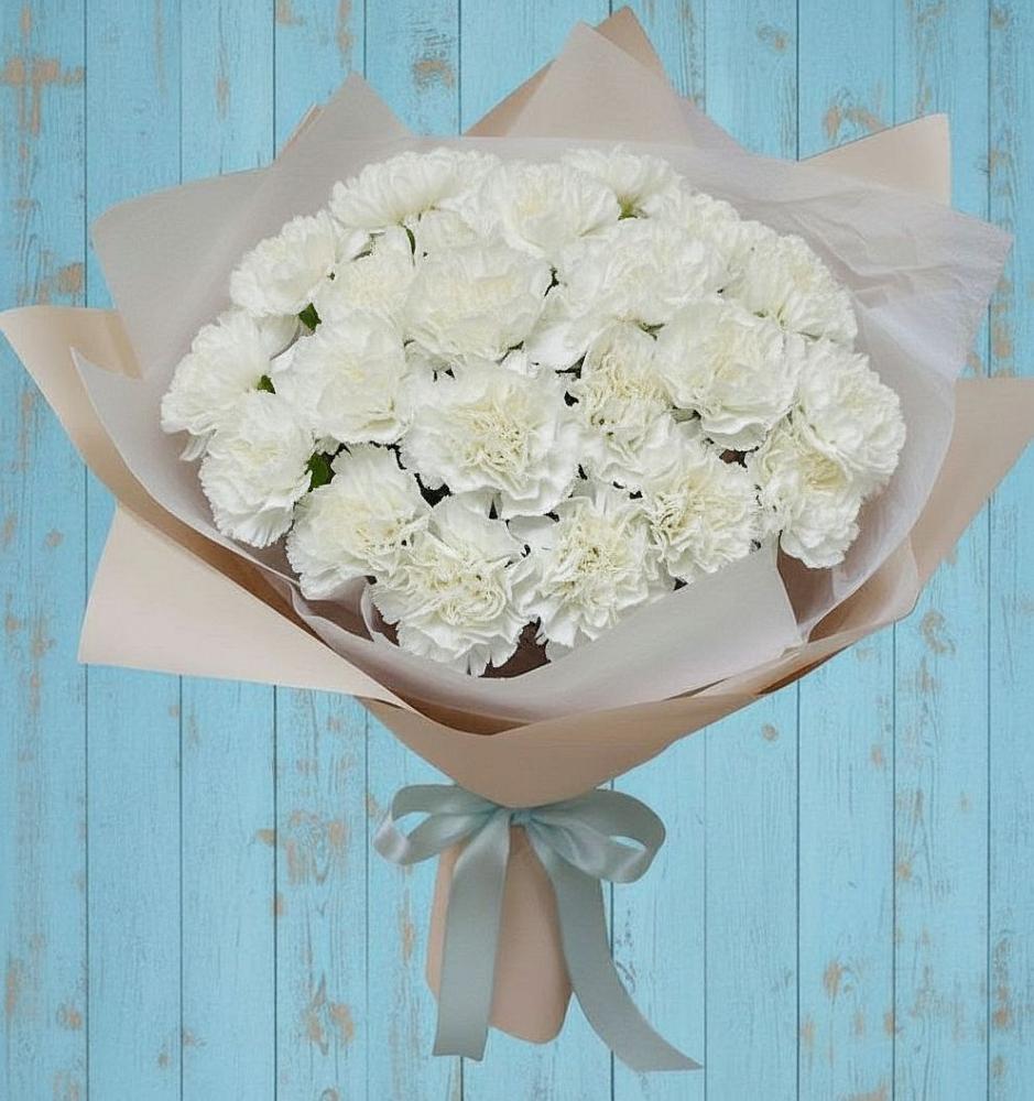 Букет цветов из: Гвоздики в Гирей