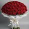 Букет 101 Красная роза Блэк Мэджик в Гирей