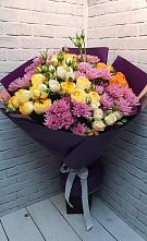 Букет цветов из:  Хризантемы и Розы в Гирей