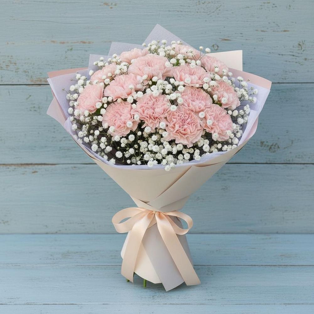 Букет цветов из: Гвоздики в Гирей