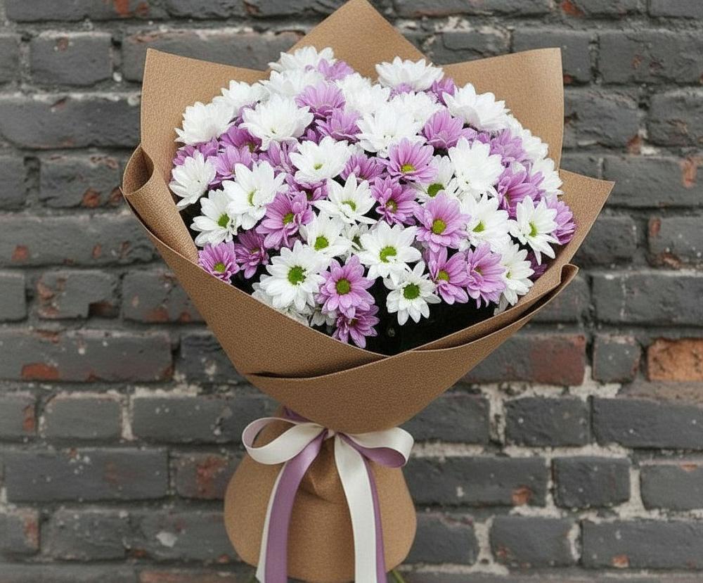 Букет цветов из: Хризантемы в Гирей