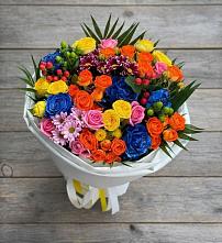 Букет цветов из:  Розы и Хризантемы в Гирей