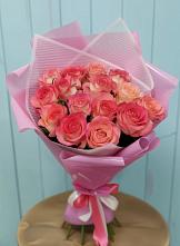 Букет 15 Розовых роз Равель #REPLACE_PRED# Гирей