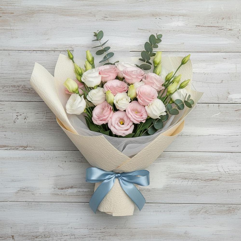 Букет цветов из: Лизиантусы в Гирей